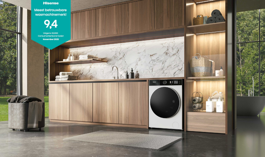 Hisense betrouwbaarste wasmachine merk volgens de Consumentenbond