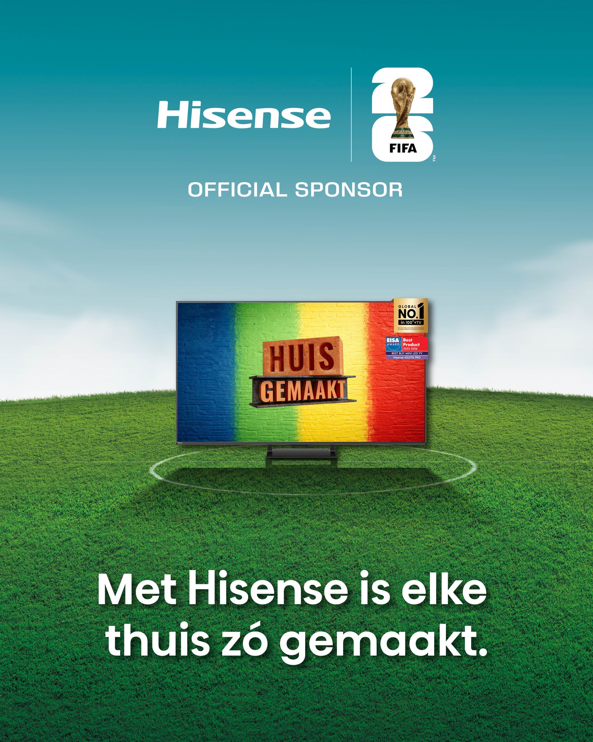 Hisense in beeld bij Huis Gemaakt